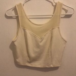 White/ivory crop top